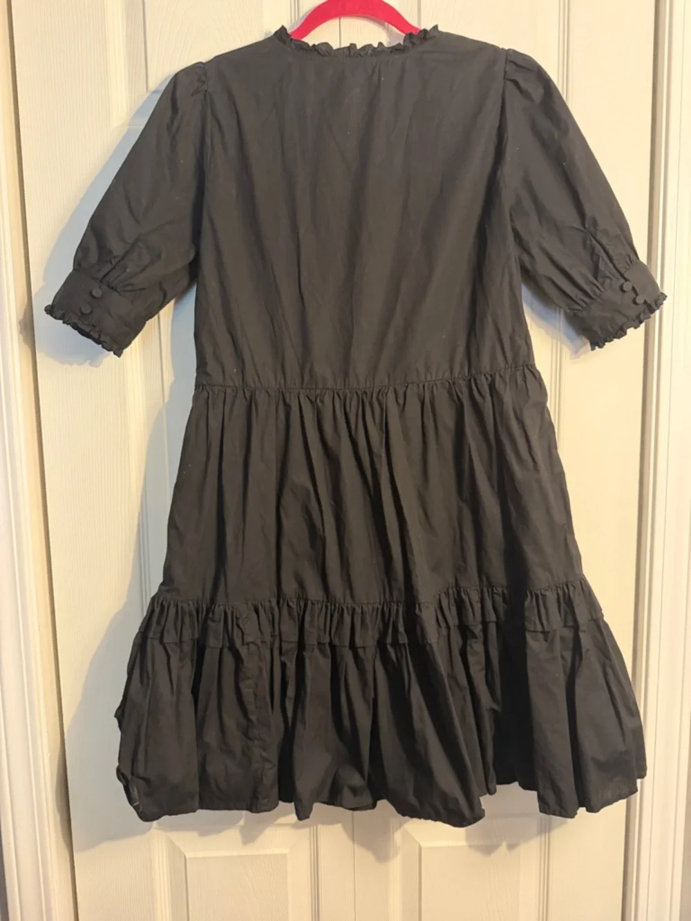 J. Crew Dresses Tiered Popover black XS